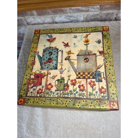 Bob’s Boxes “Birds of a Feather” Garden-Themed Wooden Storage Box With Lid - Picture 7 of 16